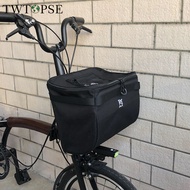 TWTOPSE 15L/21L Bicycle MINI Basket Bag For Brompto Folding Bike Bag Cycling Portable Bag Fit 3SXITY PIKES 3 Holes Dahon