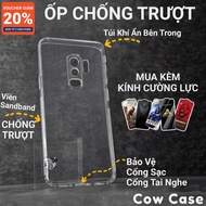Samsung S9 plus, S9+, S9 Cow case anti-slip | SS galaxy flexible phone case protects Samsung phone c