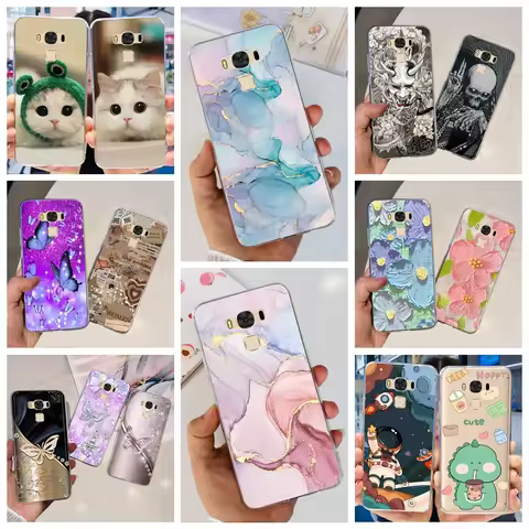 For Zenfone 4 Max ZC554KL ZE554KL 3 MAX ZC553KL ZOOM S ZE553KL Phone Case Soft Slim Clear Bumper Mas