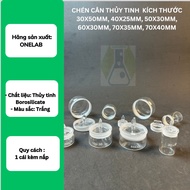 Glass Scale Cup 30x50mm, 40x25mm, 50x30mm, 60x30mm, 70x35mm, 70x40mm