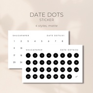 Date Dots Mini Sheet Sticker