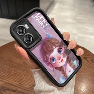 Case For OPPO A57 2022 A77 A2022 A57s A57e A77s Cute Lucky Angel Phone