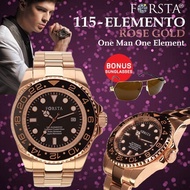 Jam Tangan Pria Forsta Elemento Rose Gold Original