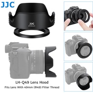 JJC LH-Q49 Universal 49mm Lens Hood with Adapter Ring for Canon RF-S 18-45mm F4.5-6.3 & 10-18mm F4.5