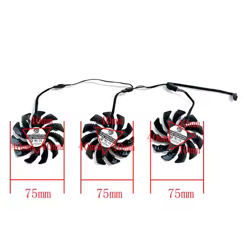 T128010SU PLD08010S12HH GPU fan 75MM For Gigabyte RTX 3060 3060 Ti 3070 3070 Ti RX6500 XT 6600XT gam