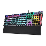 คีย์บอร์ด AULA F2058  F2088 & LECOO KG1102 Mechanical Keyboard Gaming คีย์บอร์ดมีไฟ คียบอดเล่นเกมส์ 