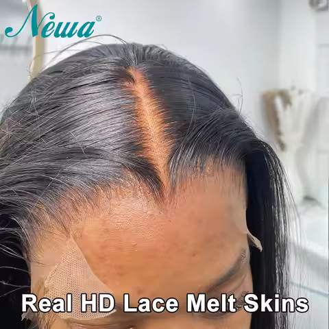 Newa 9x6 HD Lace Frontal Closure Invisible Swiss HD Lace Frontal Straight Hair Pre Plucked Body Wave