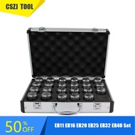 1Set ER11 ER16 ER20 ER25 ER32 ER40 ER Spring Collet Chuck 0.015/0.008mm for CNC Milling Tool Holder 