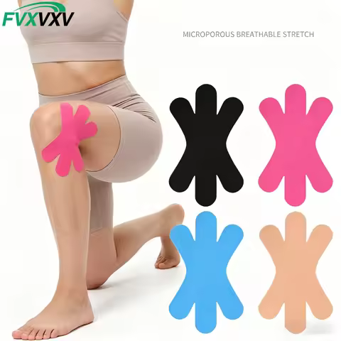 5/10PCS Kinesiology Tape for Knees, Knee Support Tape, Precut Knee Tape for Knee Stability, Athletic