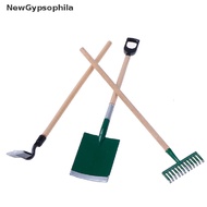 [[NewGypsophila]] 3psc/Set Metal Garden Spade Rake Tools For Dolls House Miniatures Accessories HOT 