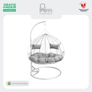 Promo Ayunan Rotan Jumbo Hanging Chair Kursi Ayun Rotan Sintetis Kursi