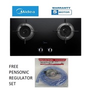 (FREE REGULATOR SET) Midea MGH-76Q60B Built-in Glass Hob with Safety Device [5.0kw]
