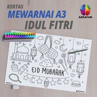 A3 IDUL FITRI Coloring Paper - Children's coloring