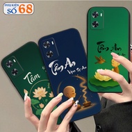 Oppo A77s flexible silicone case, monk, calligraphy, peace of mind