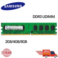 Samsung DDR3 DDR3L Ram PC 4GB 8GB DDR3 1066Mhz 1333Mhz 1600Mhz 1.35V 1.5v RAM PC3-12800U Desktop for