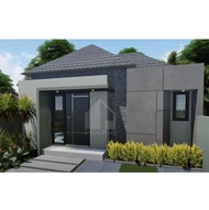 DESAIN RUMAH 3D MINIMALIS SATU LANTAI + FREE FLASHDISK 8 GB