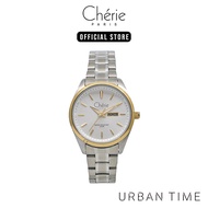 Cherie Paris Valerie Silver Stainless Steel Bracelet Analog Watch CHR-2208-IPTT