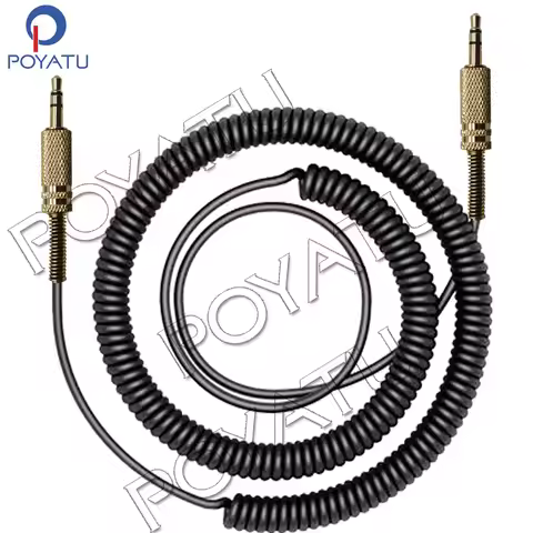 Poyatu 3.5mm Coiled Audio Cable for Marshall ACTON II STANMORE II WOBURN II STOCKWELL Bluetooth Spea