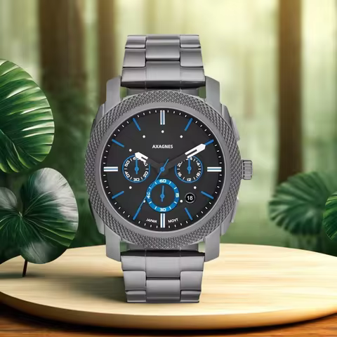 Original-men's machine Shi Ying stainless steel chronograph black steel band fs4552/fs5164/fs4662/fs