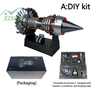 XZ♥🎈 เครื่องบิน TR900เครื่องยนต์เทอร์โบเจ็ทจำลองเครื่องยนต์ไฟฟ้าชุดโมเดล DIY ของขวัญเครื่องประดับของ