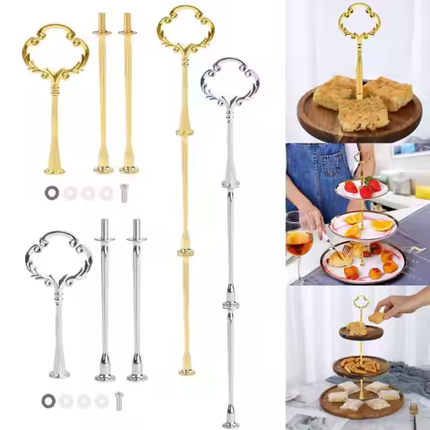 Hardware 2 Tier Cake Plate Stand 3 Tier Zinc Alloy Cake Stand Cake Cupcake Holder Wedding Party
