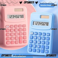 OPTIMISTIVF Scientific Calculator, Silent Large LCD Display Mini Pocket Calculator, Cartoon 8-Digit 