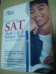 Cracking the SAT Math 1 &amp; 2 Subject Tests 9780375429101五成新有泛