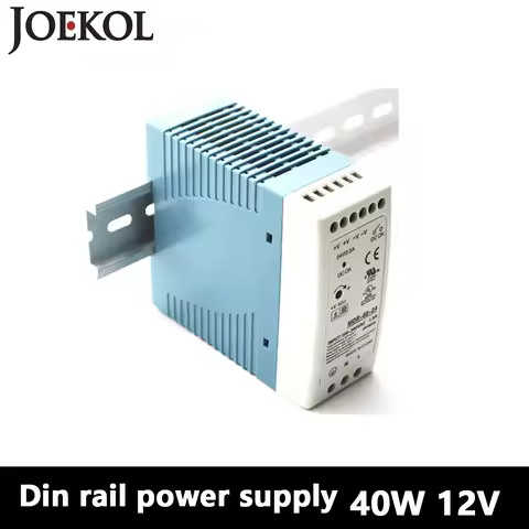 MDR-40 Din Rail Power Supply 40W 12V 3.33A,Switching Power Supply AC 110v/220v Transformer To DC 12v