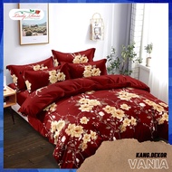Bedcover LADY ROSE VANIA QUEEN KING SINGLE SIZE 160X200 180X200 120X200 BED COVER SET MOTIF Bedspread NO. 1 2 NO 1 2 3 Sheets AESTHETIC BEDCOVER Beautiful ANTI-Fade BED Sheet LADYROSE MOTIF PLUS Pillowcase Adult BED Sheet Mattress Pad Cool