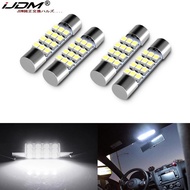 (4) Xenon White 12-SMD 578 579 572 211-2 212-2 214-2 LED Replacement Bulbs For Car Interior Map Dome