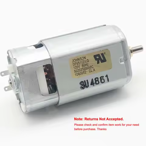 Original JOHNSON DF651(2)LG Motor DC 120V 60HZ Large Torque Electric Motor 3600RPM-12000RPM Micro Mo