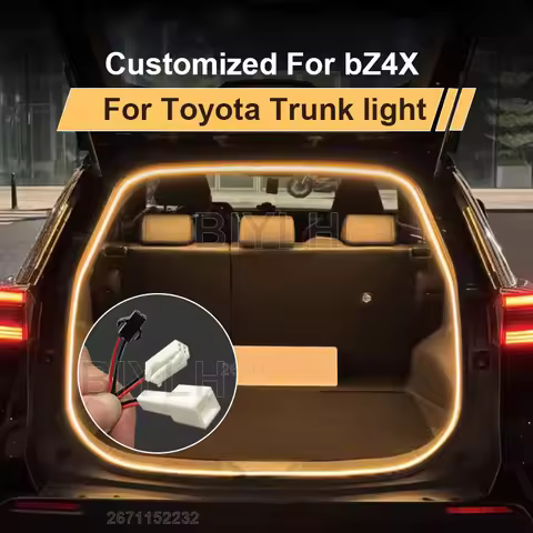 Customized For Toyota bZ4X Car LED Trunk Light Flexible Atmosphere Light Tail Box Light Interior Dec