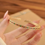 Silver Art Jewelry Sterling Silver Bracelet 999 Pure Silver Silver Silver Bracelet Drawing Gold Enam