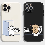 Square border case for iphone 6/ 7/ 8/ X/ XSMAX/ 11/ 12/ 13/ 14/ 15/ 16 PRO/ MAX/ PLUS FOR CUTE WC 2