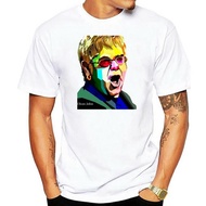 T Shirt men's Elton John Color Design Art T Shirt men's Fashion T Shirt