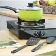 18cm Enamel PAN 18cm SAUCE PAN WITH GLASS LID