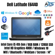 Dell Latitude E6440-i5(4TH GEN)/4GB RAM/128GB SSD