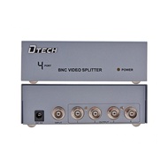 Bộ chia BNC chia camera 4 cổng Dtech DT-7104 chính hãng.