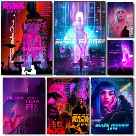 Science Fiction Movies Blade Runner-R 2049-Future Poster Poster painting with prints Home bedroom li