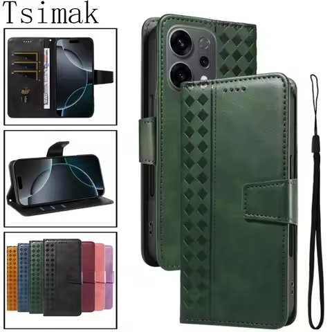 Flip Wallet Leather Case For Reno 14 Pro 13 12 F 11F 12F 13F 14F Reno12 FS Reno13 Reno14 Phone Cover