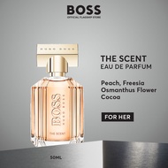 น้ำหอมผู้หญิง BOSS The Scent For Her Eau De Parfum - Honeyed Peach Osmanthus Flower Roasted Cocoa -
