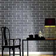 Wallpaper Thickened Non-Adhesive Non-Woven Wallpaper Shop Coffee Milk Tea Shop Cake Shop Chinese Bri