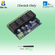Diese EweLink ứng dụng công tắc thông minh Wi-Fi DC 12V 24V 36V 72V 4ch 10A Receiver mô-đun rơle điề