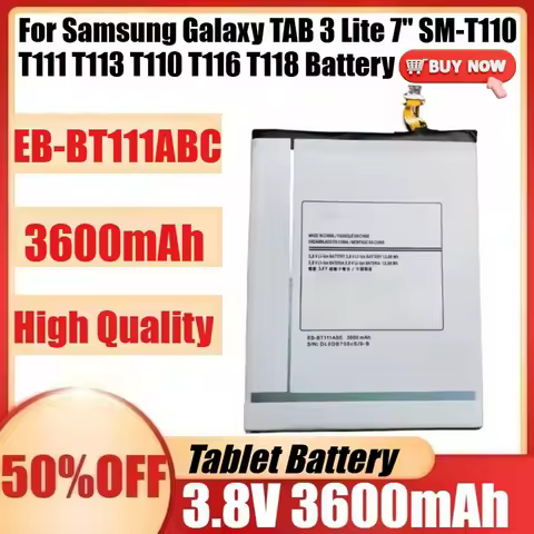 New EB-BT111ABC 3600mAh 3.8V Battery For Samsung Galaxy TAB 3 Lite 7" SM-T110 T111 T113 T110 T116 T1