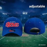 Atlanta Braves  Throwback 9TWENTY blue Side Embroidery Adjustable Snapback Cap multi-color embroider