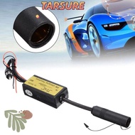 TARSURR FM Converter, FM 76-90 Mhz Plastic Car FM Expander, Durable Black 12V Car Frequency Changer 