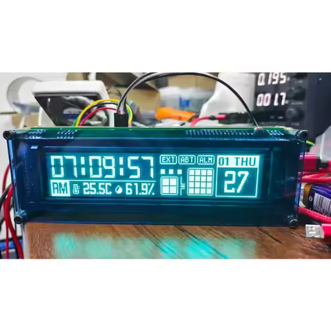 6.1 Inch 256x48 VFD Phosphor Screen Graphic Dot Matrix Display Module Supports Arduino STM32 Develop
