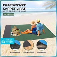 TaffSPORT Folding Mat Camping Picnic Waterproof Mat 140x200cm - FS-008