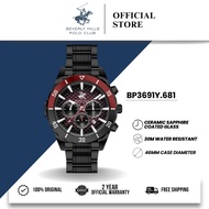 Beverly Hills Polo Club BHPC Jam Tangan Lelaki Men's Stainless Steel Quartz Watch BP3691Y