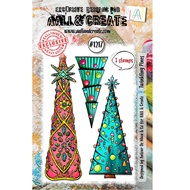 AALL & CREATE A7 Stamp Set 1217 - Twinkling Pines